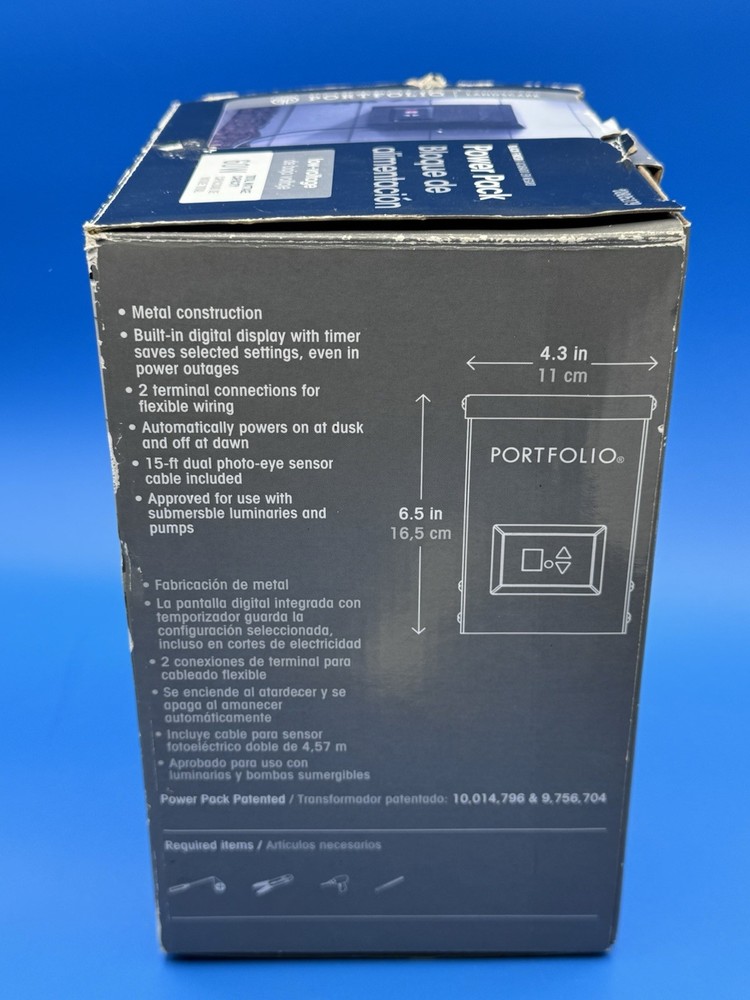 PORTFOLIO LANDSCAPE LIGHTING POWER PACK Transformer Timer Dusk Dawn Sensor 60W