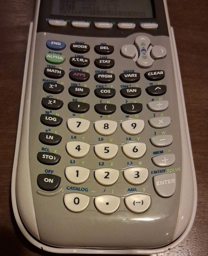 Texas Instruments TI-84 Plus Silver Edition Graphing Calculator w/ Cover Tested