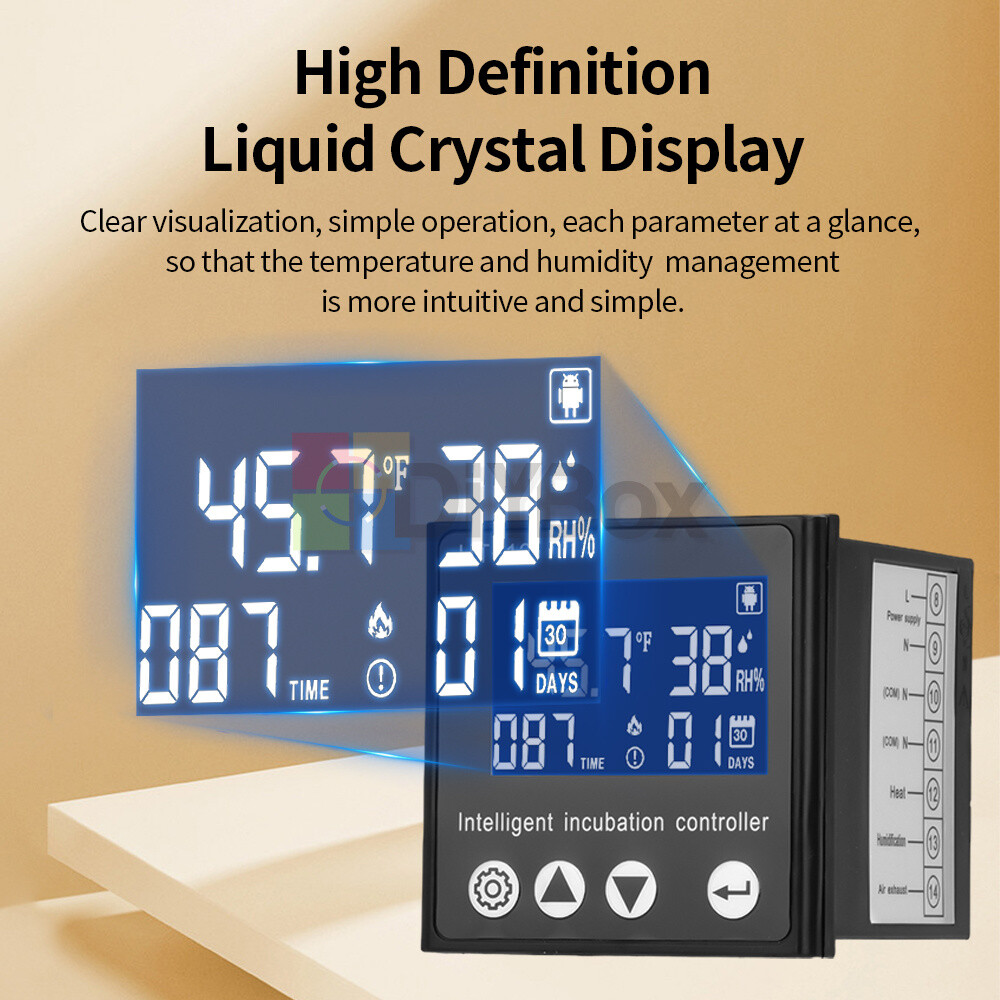 HT-12 Incubator Digital Temperature Controller Thermostat Temp Humidity Control