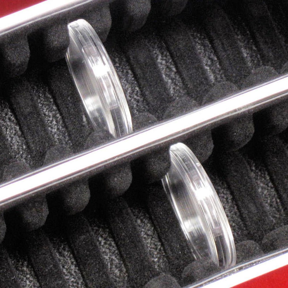 Coin Capsule Storage Box for 50 Ring Type Dime Airtites #13