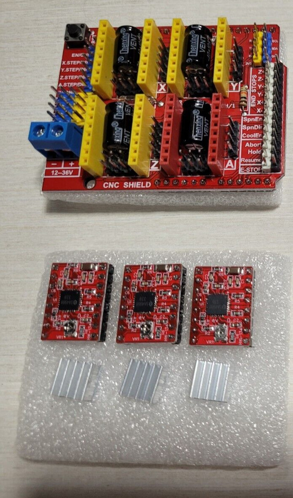 CNC Shield V3 Expansion Board plus 3pcs A4988 Stepper Motor Driver