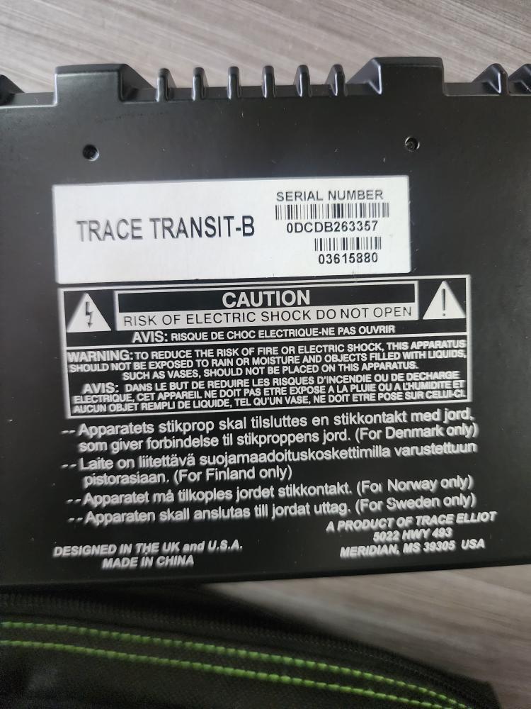 TRACE ELLIOT TRANSIT-B *Comes with Bag* (PSO035533)