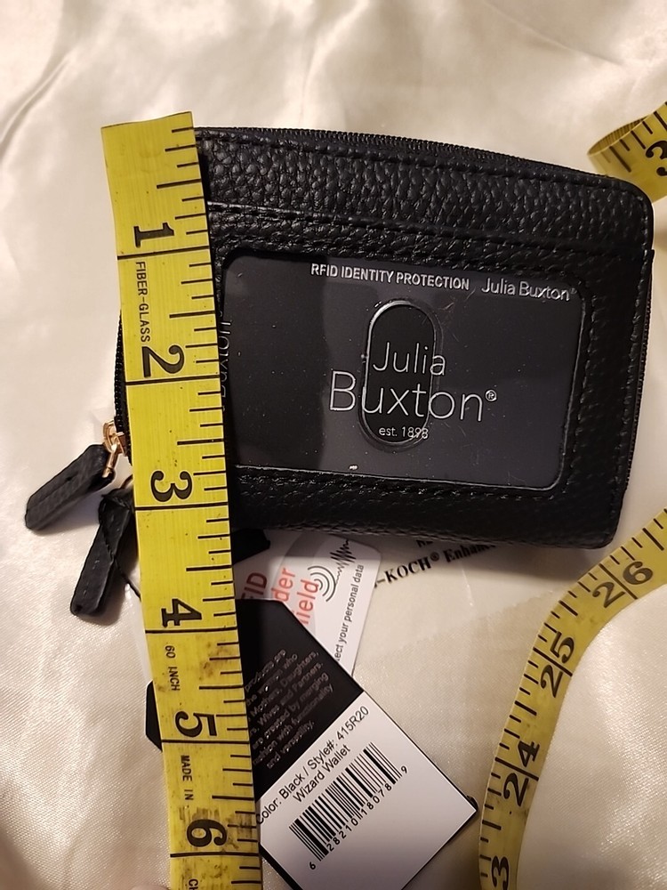 Julia Buxton RFID Wizard Wallet Black
