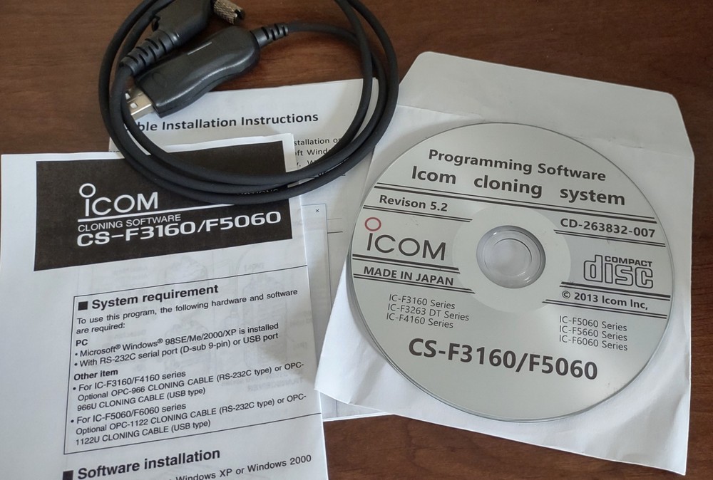 Icom IC-F4161DS UHF Handheld GMRS/PMR/HAM IDAS Digital Transceiver+Program Kit