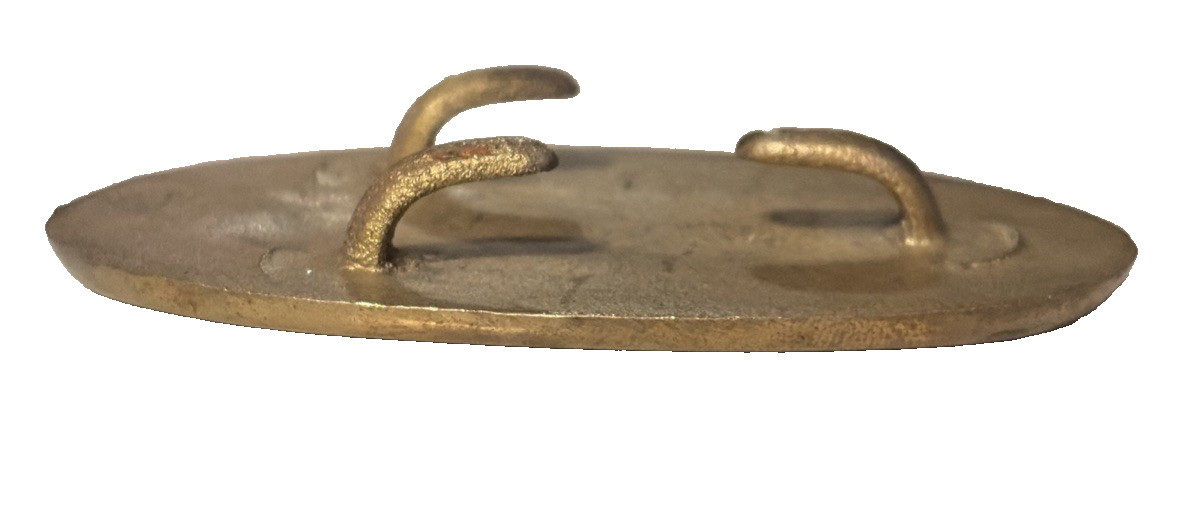 Union Civil War Belt Buckle Oval Brass US Military w Hooks Reenactment Vint LOOK