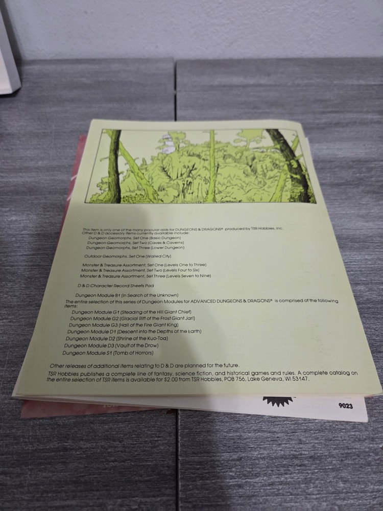 Vintage Dungeons & Dragons TSR Games Dice & Basic Box Set 3rd Edition 1979 Read