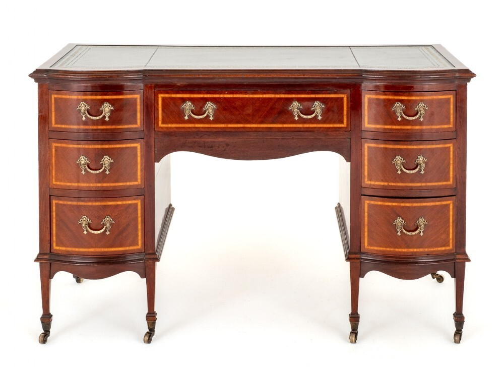 Regency Desk Writing Table Mahogany 1880
