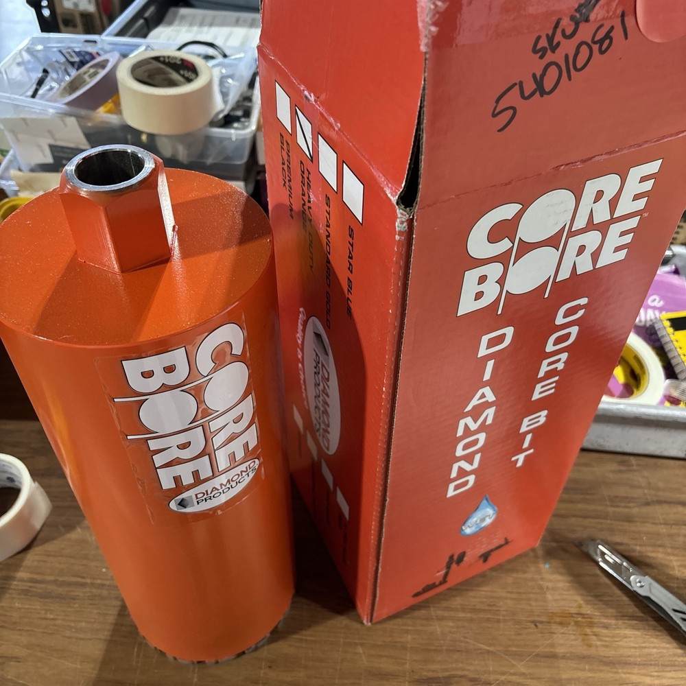 CORE BORE DIAMOND CORE BIT  6” heavy duty orange