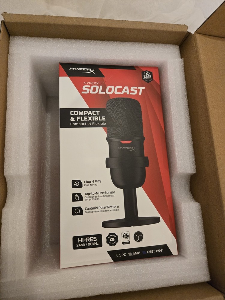 HyperX SoloCast USB Gaming Microphone - Black (4P5P8AA)