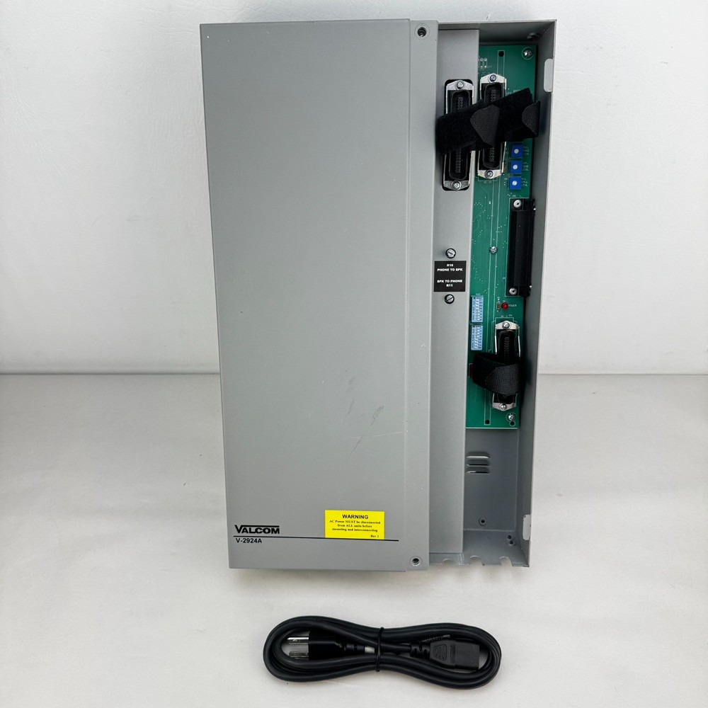 Valcom V-2924A SA-2924B Intercom Communication Controller w/ V-2928 Option Card