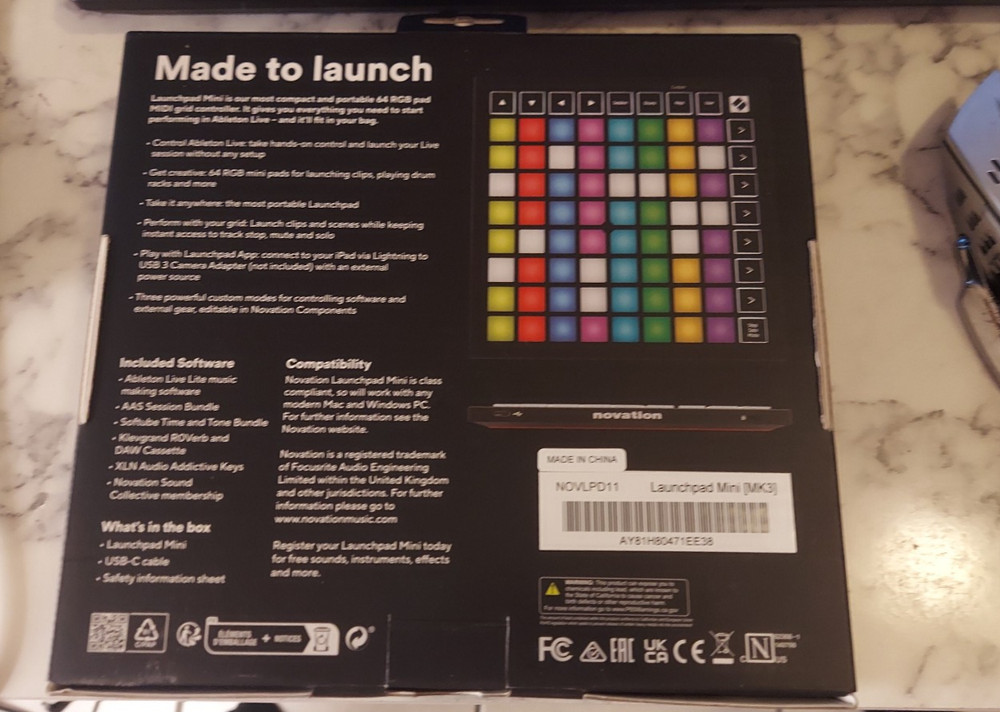 Novation Launchpad Mini MK3 Grid Controller for Ableton Live - NOVLPD11
