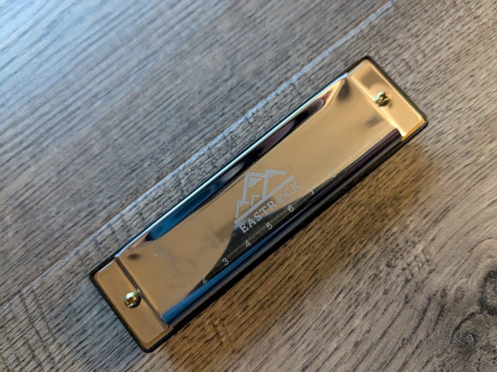 EASTRACK 10 Hole Harmonica with Hard Case & Instructions