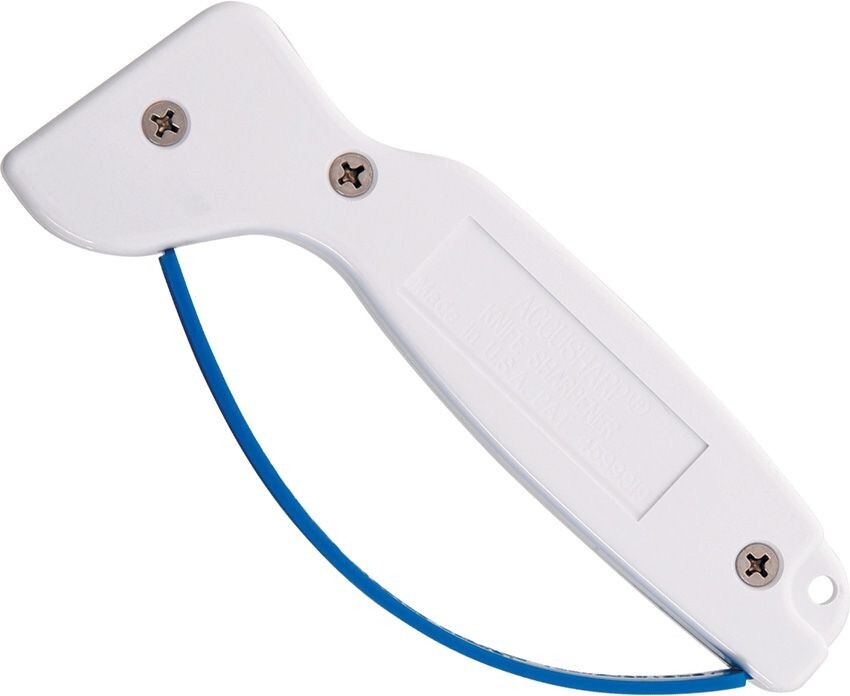 AccuSharp Tool Sharpener Guard Protects Finger With White Handle - 001E