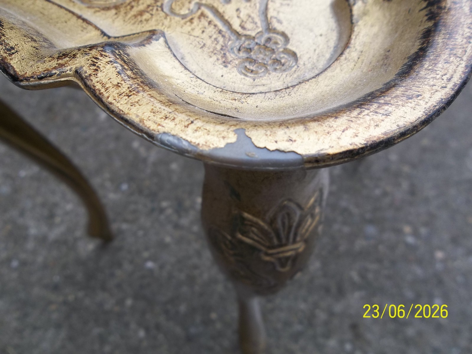 Vintage 1950s - 60"s Italian Florentine Gilded Plastic Nesting Tables - Set of 3