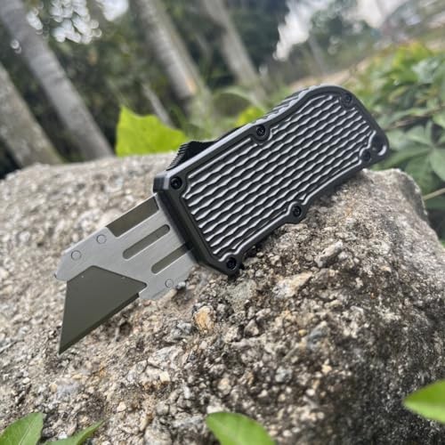 Retractable Box Cutters Utility Knife,Replaceable Blade Pocket Knife With
