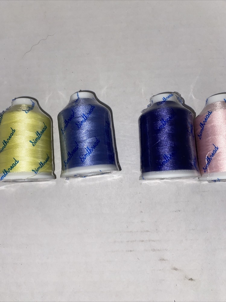 Simthread embroidery machine thread lot Of 7