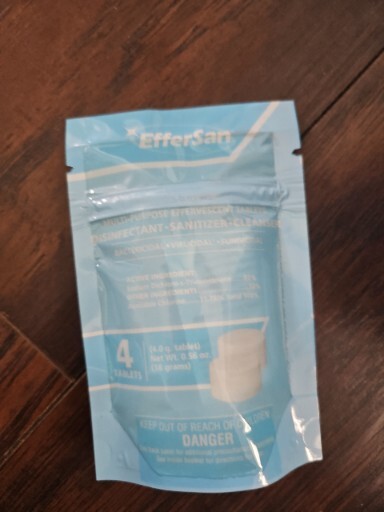 Effersan Multi purpose disinfecting/sanitizing 4 Tablets EPA Req No.66570-2