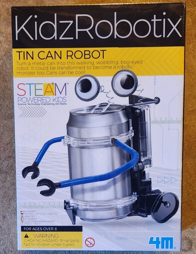 Kidz Robotix Tin Can Robot Educational Project Science Engineering Building