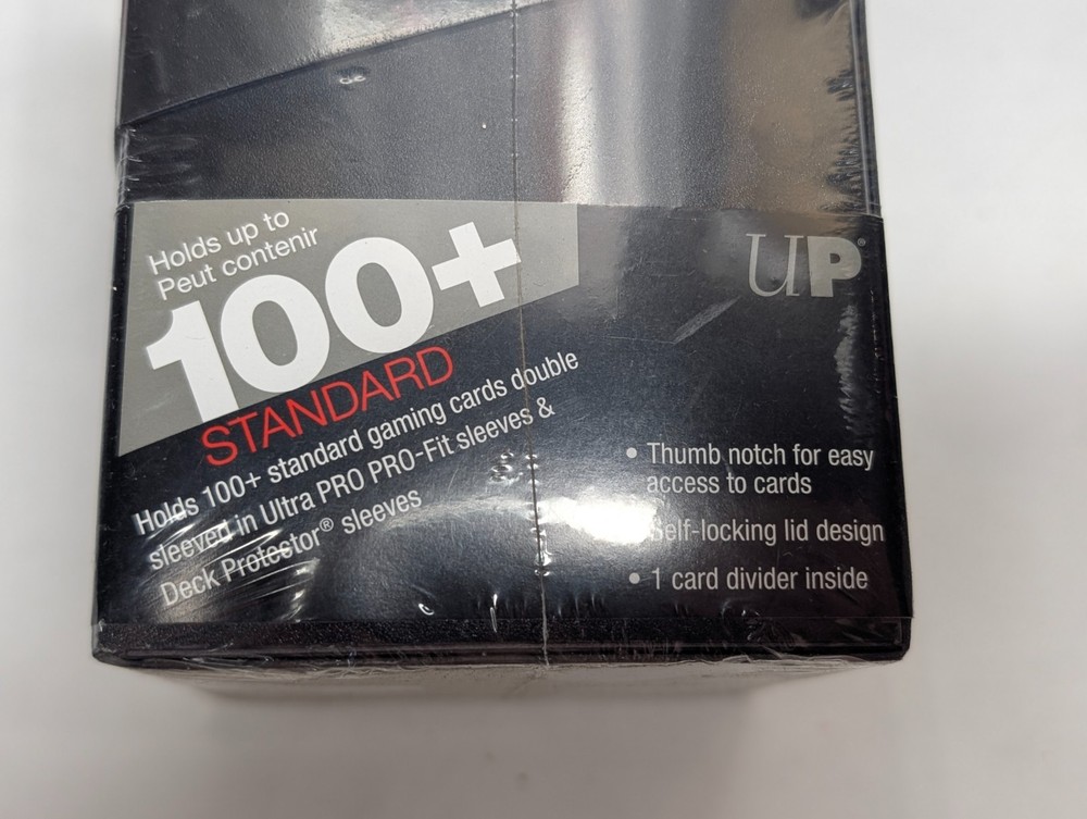 Ultra Pro Eclipse PRO 100+ Deck Box BLACK Locking Lid w/ 1 Card Divider