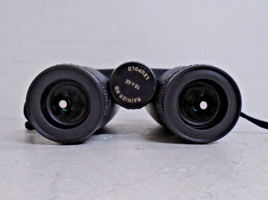 Leupold Rainier HD 10 x 42 Binocular w/ Lens Pen & Chest Harness Case | Black