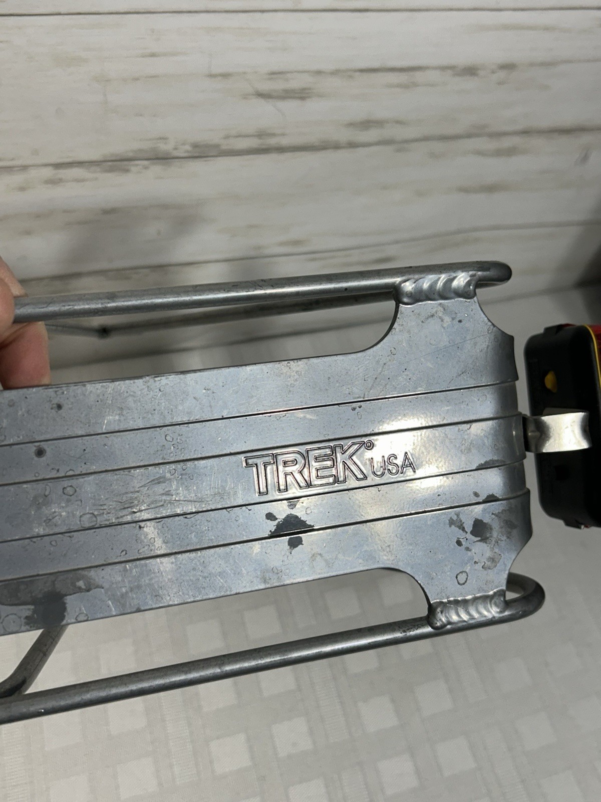 Vtg. TREK USA Aluminum Rear Mountain Road Hybrid Bike Rack Cargo Carrier Silver