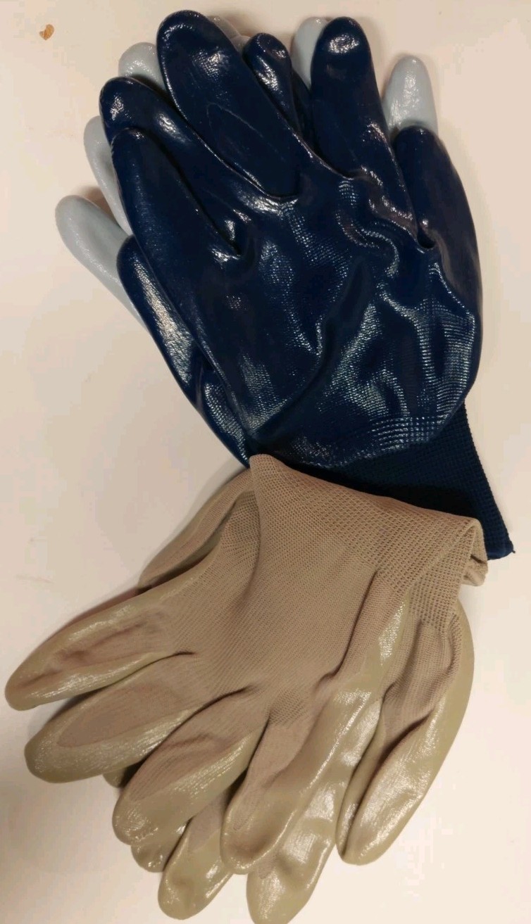 🌱🧤 3-Pack Expert Gardener Nitrile Garden Gloves – Size L – NEW!