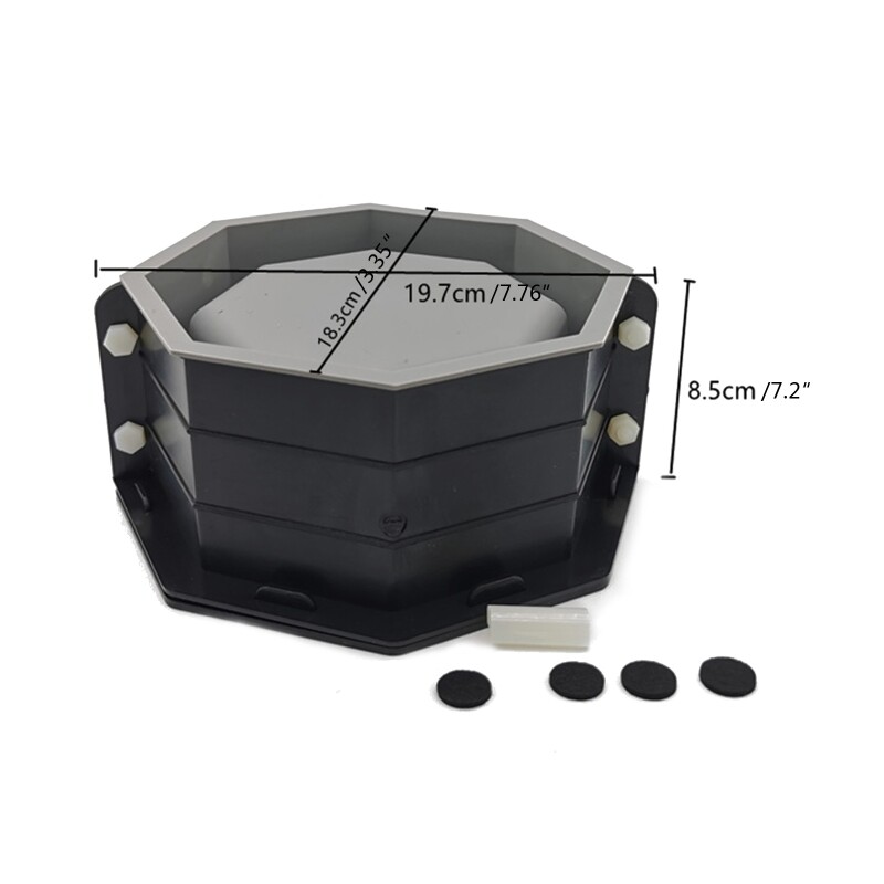 Octagonal Cement Flowerpot Casting Silicone DIY Decorations Making