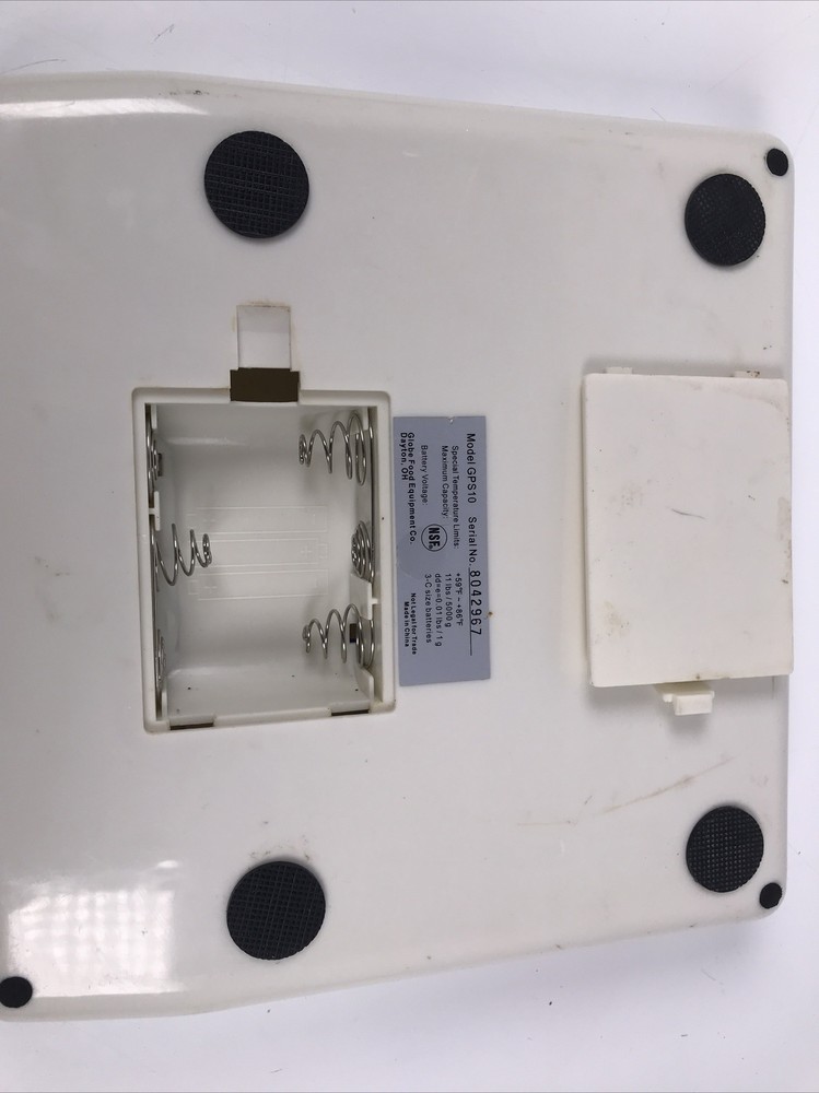 Globe GPS10 10lb Digital Portion Control Scale with LCD Digital Display