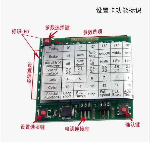 YPG Hobbyking YEP ESC Program Card Speed Control Programming Card
