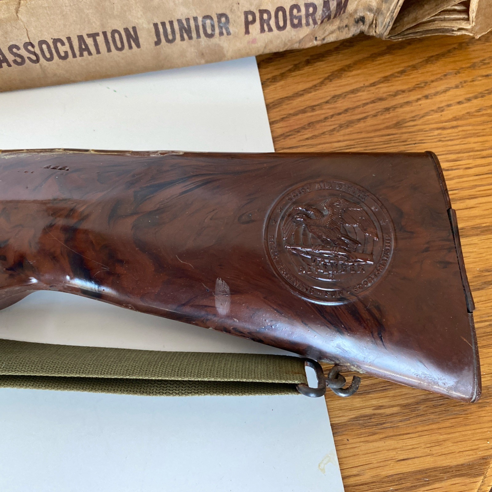 VTG Daisy MFG DEFENDER REPEATER No. 142 Pump Action BB Rifle Plymouth MI W/ Box