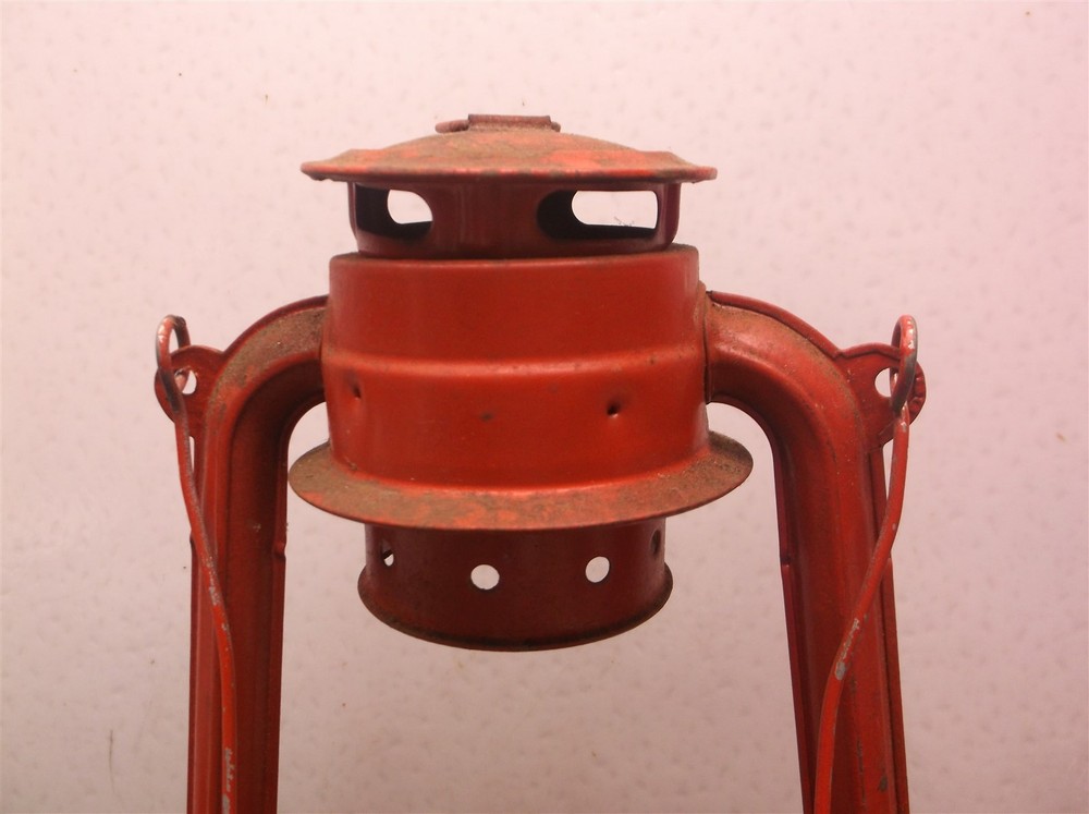 Vintage Red Lantern **No Globe**
