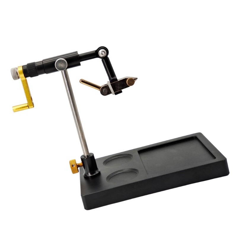 360 Rotating Fly Tying Vise Jigging Assist Hook Binding Vise Bobbin Threader
