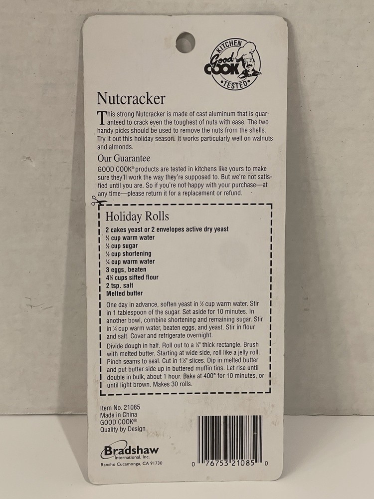 1 NEW Good Cook Nutcracker or Seafood Cracker and Pick Set 1 Nutcracker, 2 Picks