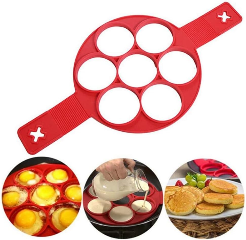 Nonstick Pancake Molds Ring Silicone Fried Egg Mould Round Shape, By Random