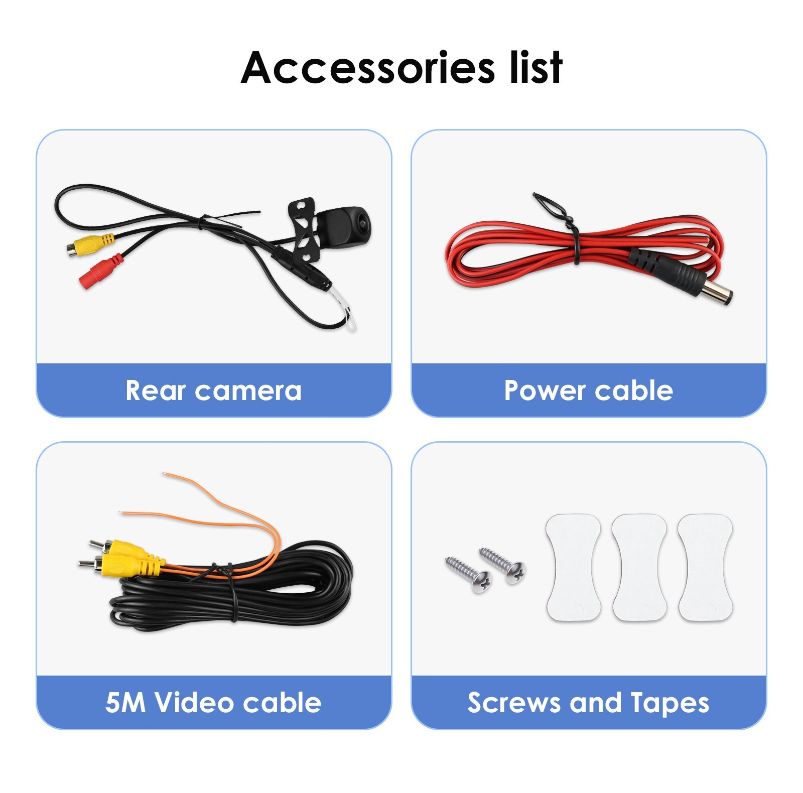 CCD HD 170° Night Vision Car Rear View Reverse Backup Parking Camera Waterproof