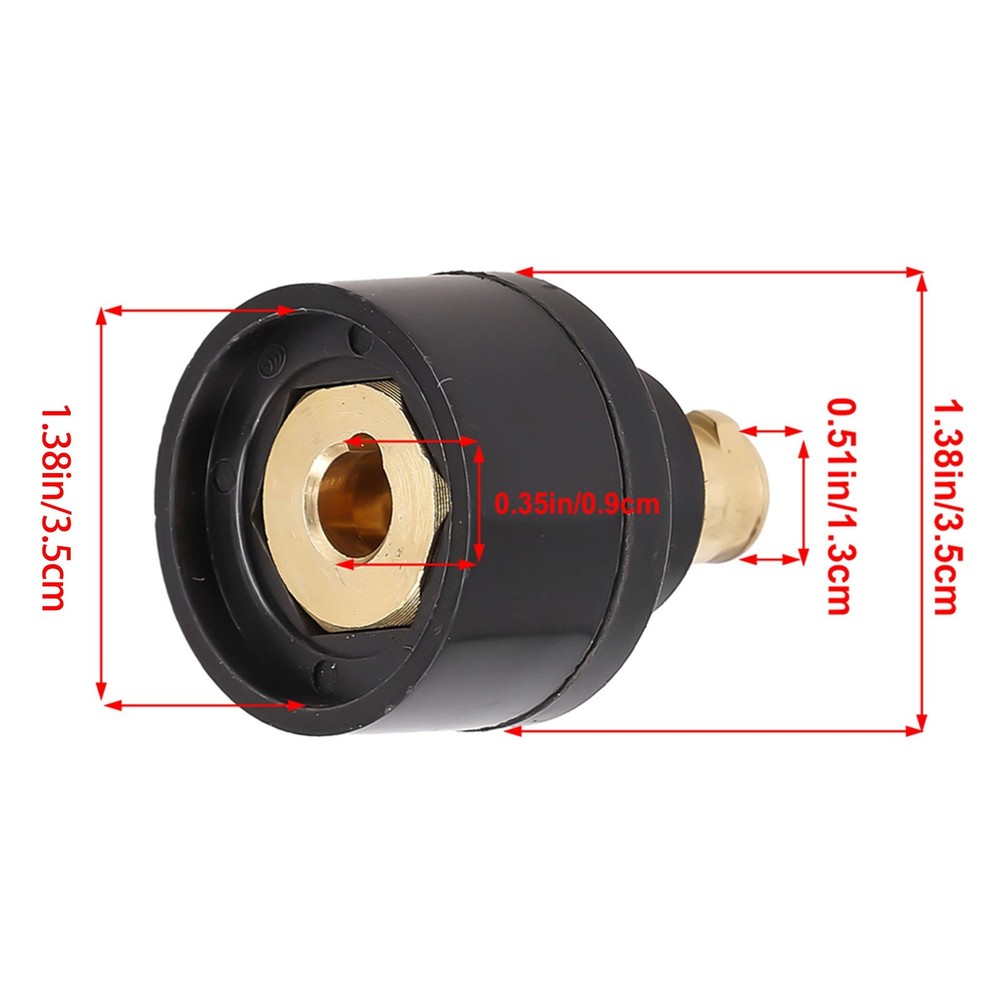 Connector Converter for TIG Welding Torches Compatible with Multiple Sizes