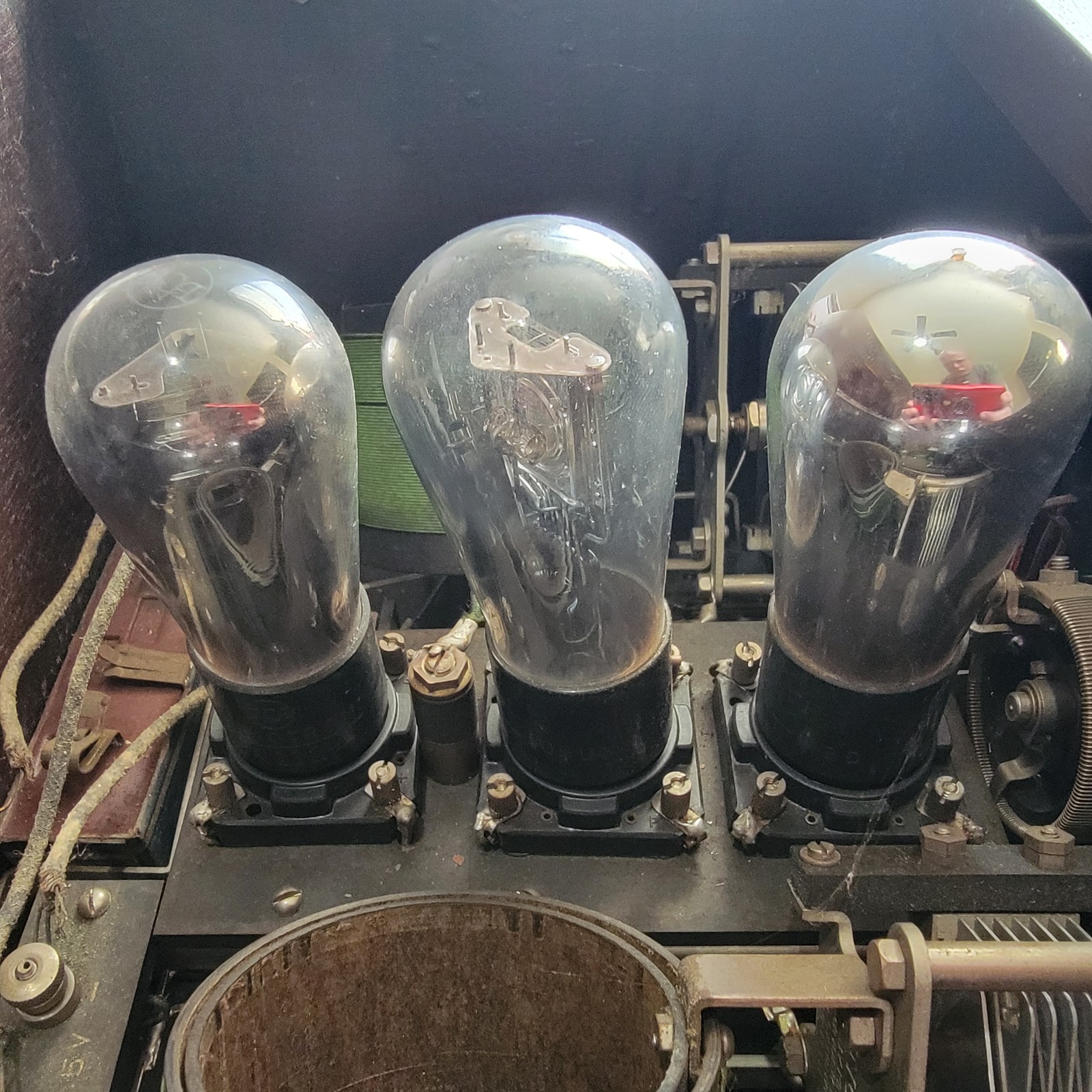 Antique Silvertone King-Hinners NEUTRODYNE in Wood Case 1924 Untested