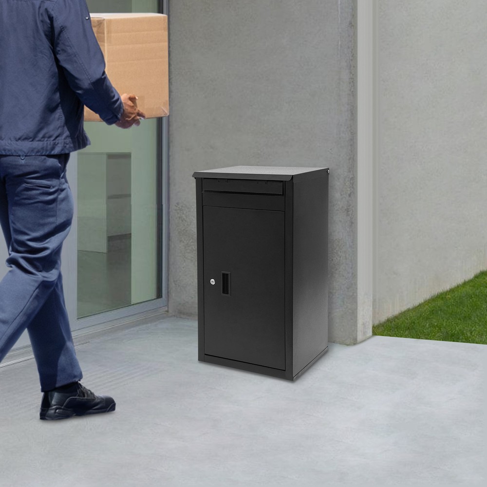 Parcel Drop Box Package Delivery Case Large Envelopes Mail Boxes with Key Lock