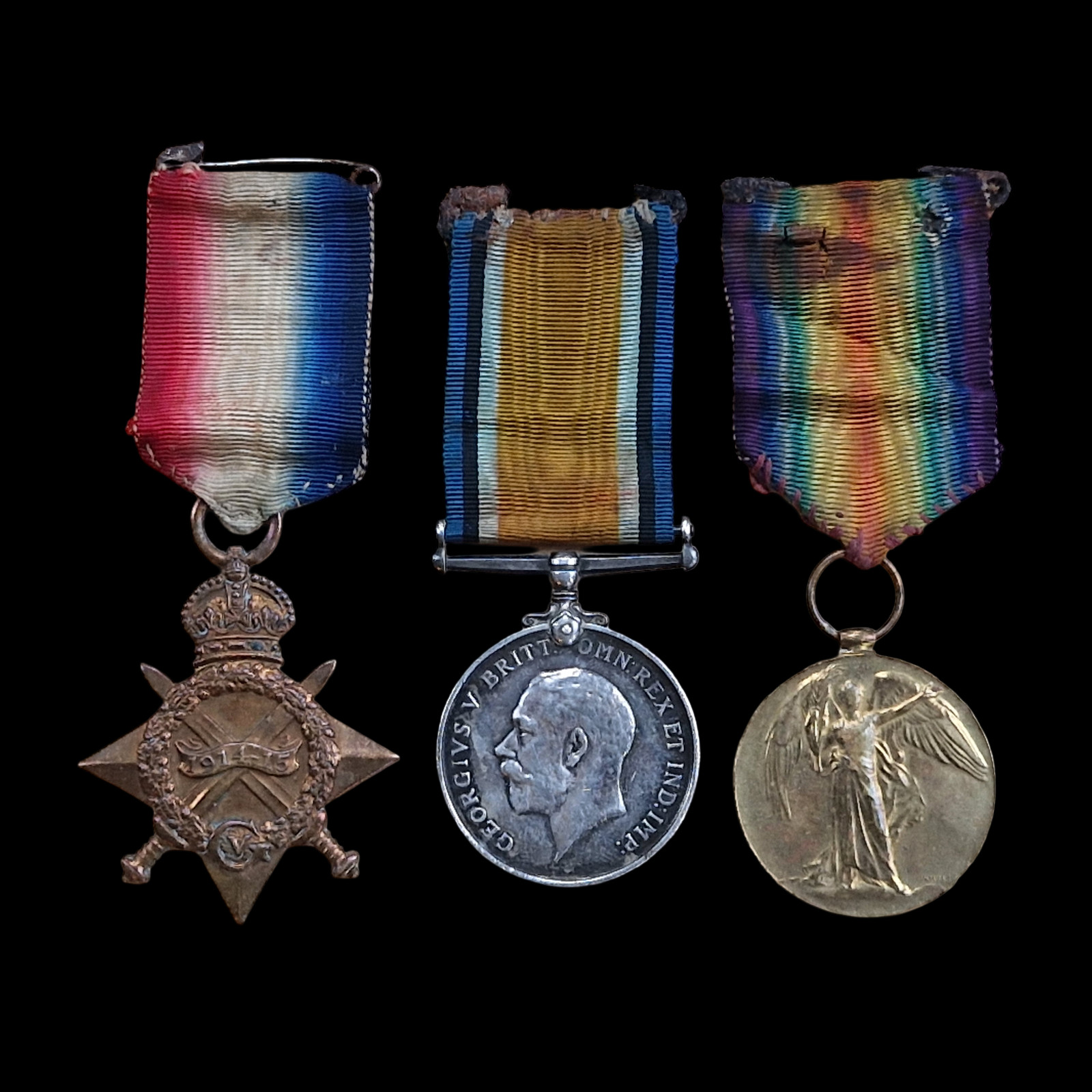 Cameron Highlanders PIPER WW1 Medal Trio 1914 Christmas Tin from Girvan, Ayr