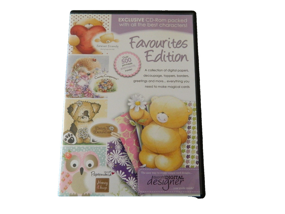 DOCRAFTS Digital Designer CD-Rom FAVOURITES EDITION 500 Printable Elements