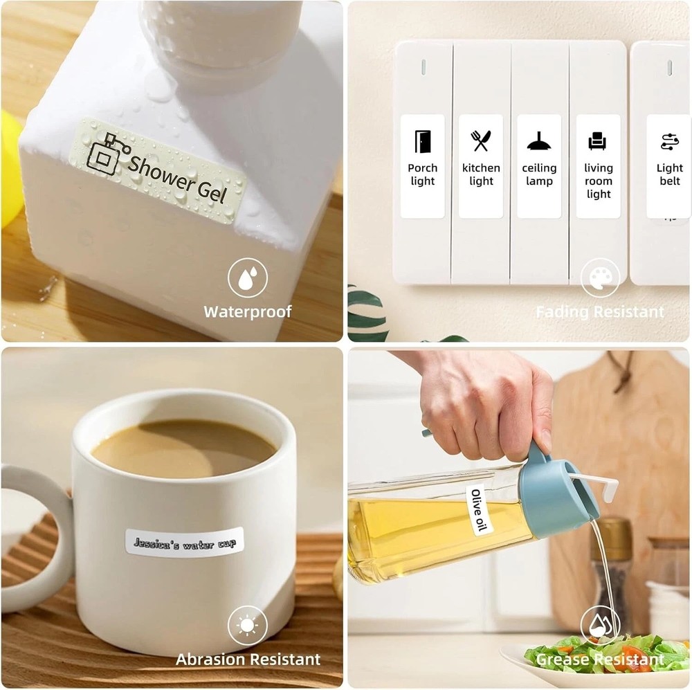 NIIMBOT D110 Label Maker Machine with Tape Small Printer Bluetooth Connection