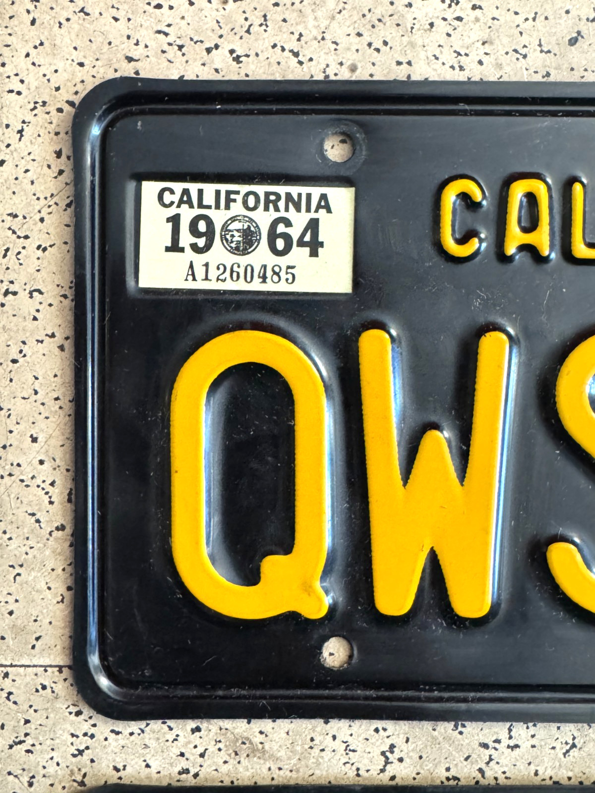 1968/1964/1963 CALIFORNIA license plates *PAIR* — DMV CLEAR — ORIGINAL car tags