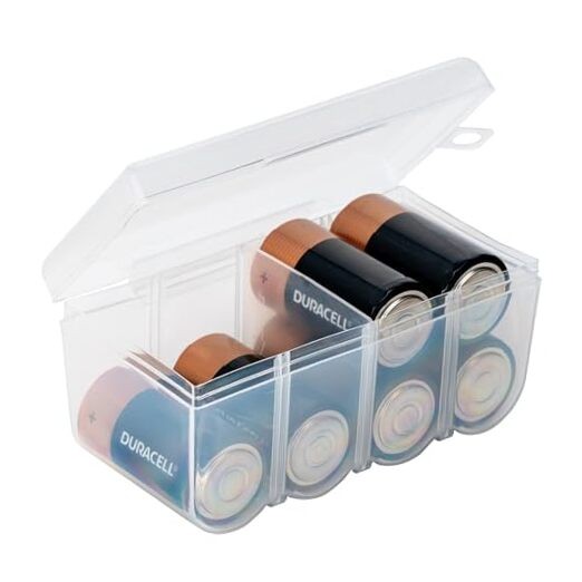 Dial Industries Battery Storage Organizer Case, 8D 8 D