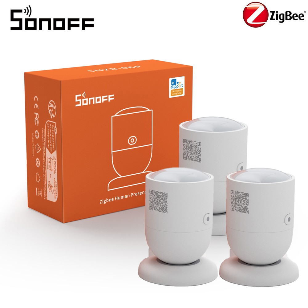 3Pack SONOFF SNZB-06P Zigbee Human Presence Sensor Rardar Detector Motion Sensor
