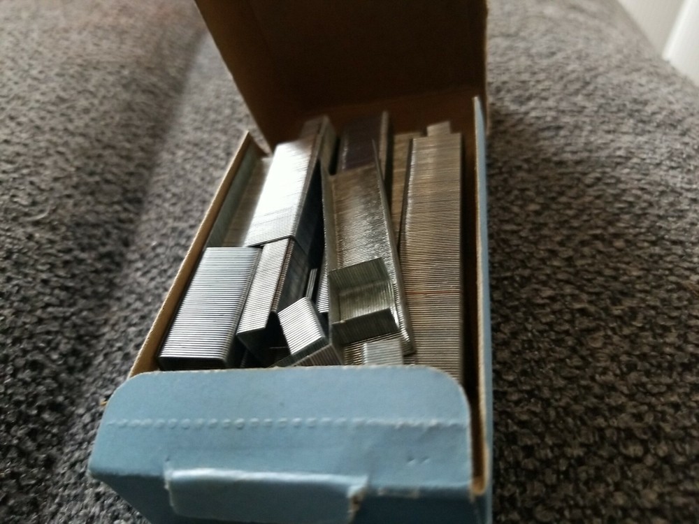 Vintage Bostitch Textron Chisel Point 5000 Standard Staples. 80% full.