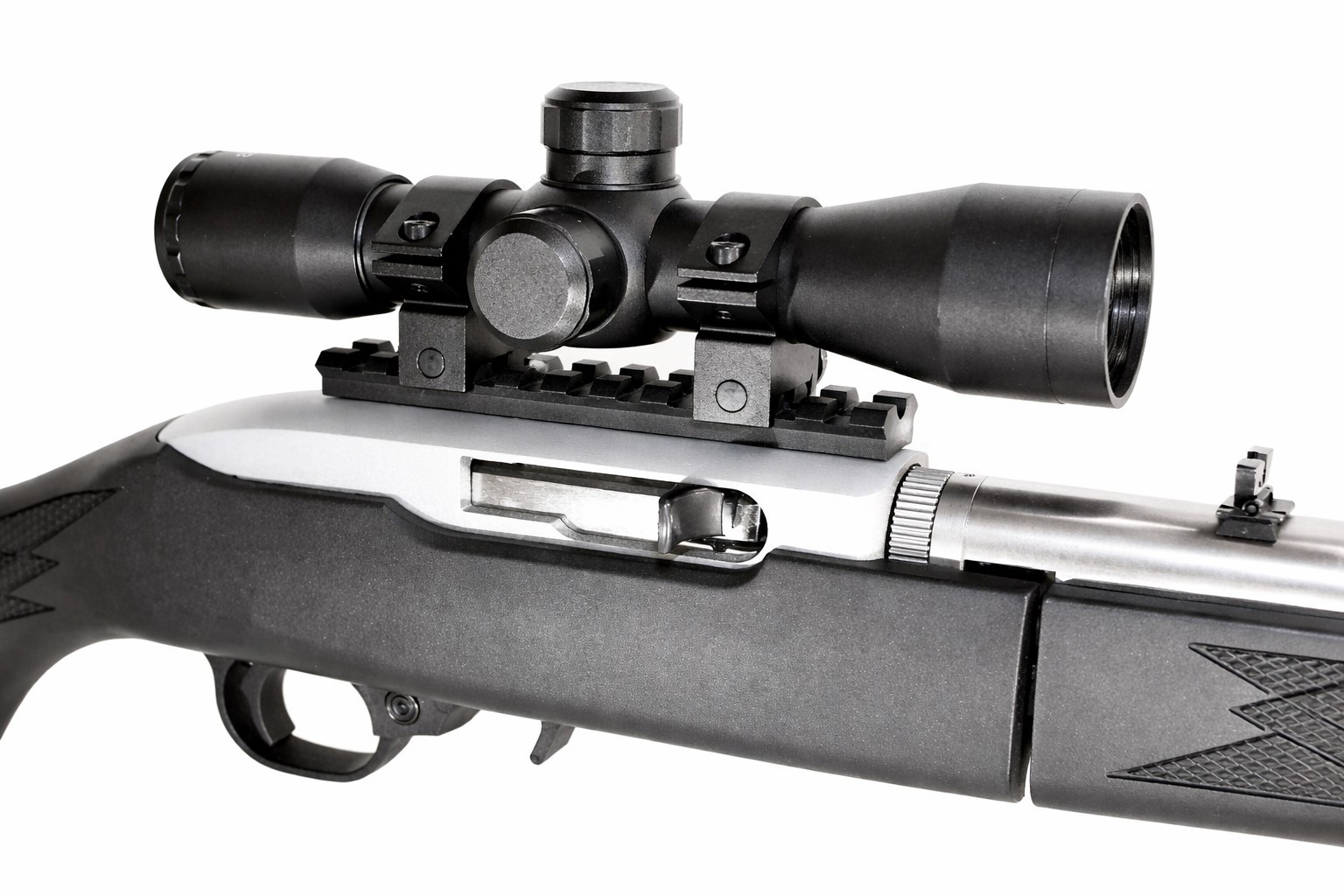 Trinity Ruger 10/22 Combo Kit 4x32 Scope with Rings & Picatinny Rail Mount Mil-D