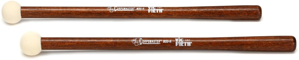 Vic Firth Corpsmaster Bass Drum Mallets - Extra Small Head - Hard