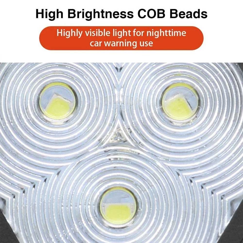 360° Rotating LED Magnetic Car Warning Light - Flashing