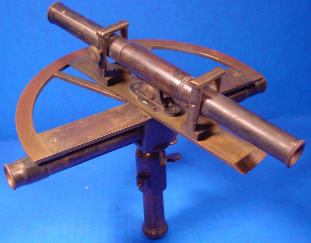 Circa 1890 likely French Double Scope Surveying Graphometer