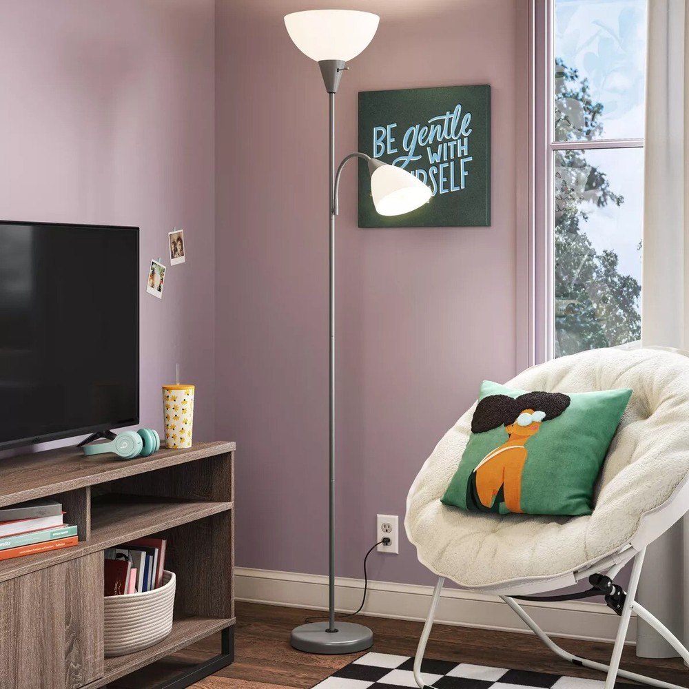 Torchiere with Task Light Floor Lamp - Room Essentials™